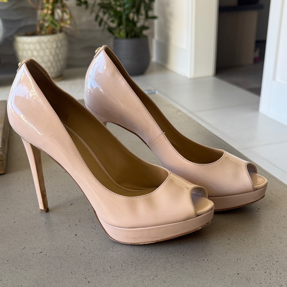 Michael Kors Blush Peep-Toe Heels